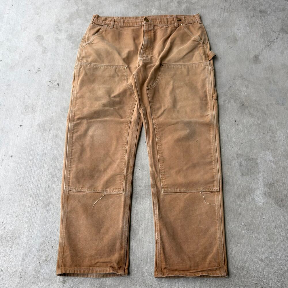 Carhartt brown double knee work wear carpenter pants